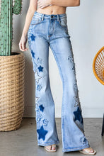 Load image into Gallery viewer, Stary Nights Studded Patch Denim