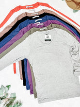 Load image into Gallery viewer, IN STOCK Larissa Long Sleeve - Light Grey | Women&#39;s V-Neck Top