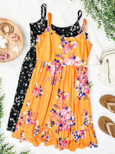 Load image into Gallery viewer, IN STOCK Rory Ruffle Dress - Golden Floral FINAL SALE