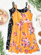 Load image into Gallery viewer, IN STOCK Rory Ruffle Dress - Golden Floral FINAL SALE