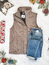 Load image into Gallery viewer, IN STOCK Corduroy Vest - Mocha FINAL SALE