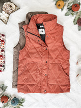 Load image into Gallery viewer, IN STOCK Corduroy Vest - Pumpkin FINAL SALE