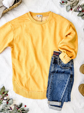 Load image into Gallery viewer, IN STOCK Vintage Wash Pullover - Mustard FINAL SALE