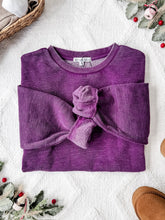 Load image into Gallery viewer, IN STOCK Vintage Wash Pullover - Purple FINAL SALE