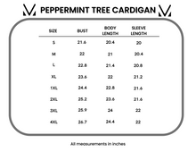 Load image into Gallery viewer, Peppermint Tree Cardigan