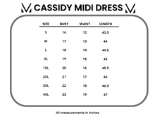 Load image into Gallery viewer, IN STOCK Cassidy Midi Dress - Blue Floral Mix | Women’s Dress FINAL SALE