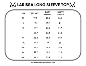 Larissa Long Sleeve Top- Mocha