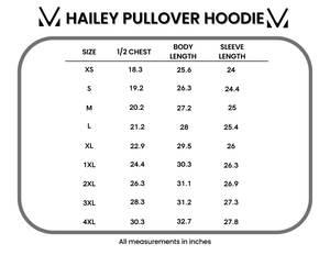 IN STOCK Hailey Pullover Hoodie - Watercolor Floral + Blue