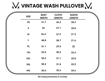 Vintage Wash Pullover - Caribbean Green