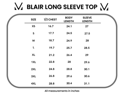 Blair Long Sleeve Top - Vintage Grey Floral