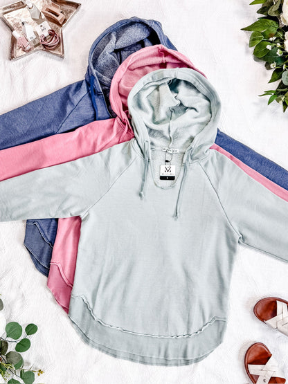 IN STOCK Vintage Wash Beach Hoodie - Nautical Navy