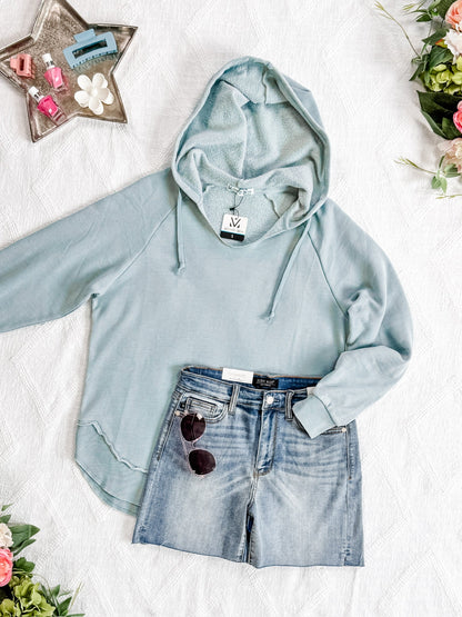 IN STOCK Vintage Wash Beach Hoodie - Seabreeze