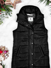 Load image into Gallery viewer, IN STOCK Harlow Long Vest - Black