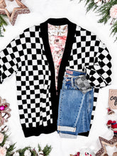 Load image into Gallery viewer, IN STOCK Black Checker Cardigan