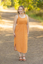 Load image into Gallery viewer, IN STOCK Reagan Ribbed Midi Dress - Pumpkin Floral | Women&#39;s Dress FINAL SALE