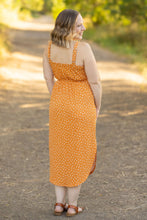 Load image into Gallery viewer, IN STOCK Reagan Ribbed Midi Dress - Pumpkin Floral | Women&#39;s Dress FINAL SALE