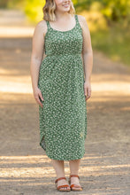 Load image into Gallery viewer, Reagan Midi Dress- Olive Floral