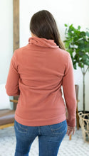 Load image into Gallery viewer, Fleece Cowl Neck- Terracotta