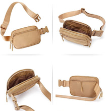 Load image into Gallery viewer, Four Pocket Nylon Sling/ Bum Bag