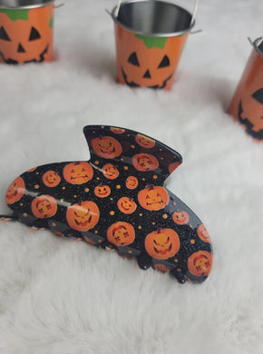 Sparkle Pumpkins Hair Clip