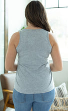 Load image into Gallery viewer, Criss Cross Tank- Grey