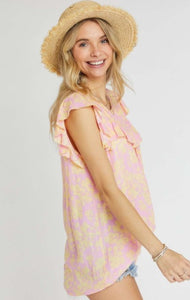 Cheerfully Yours Ruffled Top