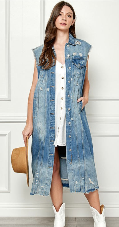 Jesse James Denim Vest/ Jacket