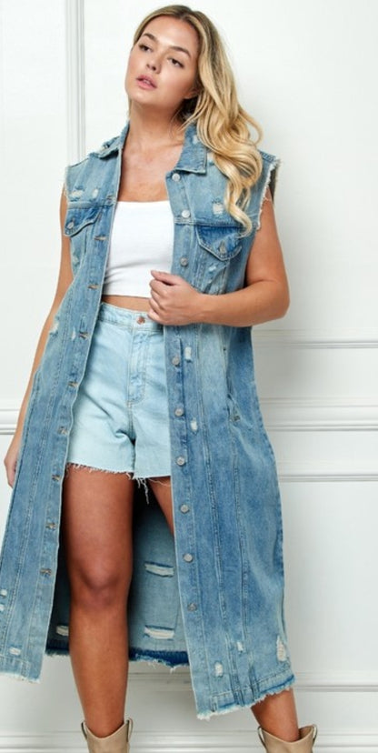 Jesse James Denim Vest/ Jacket