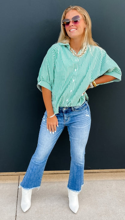 Blakeley Logan Cropped Flare Denim