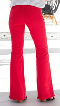 Load image into Gallery viewer, Judy Blue Tummy Control Lipstick Red Flare Denim