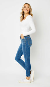 Judy Blue Cuffed Hem Skinny Jeans