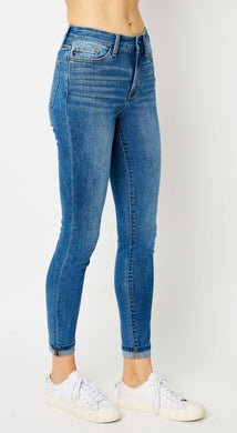 Judy Blue Cuffed Hem Skinny Jeans