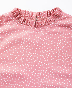 Tickle me Pink Polkadot Blouse