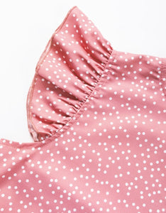 Tickle me Pink Polkadot Blouse