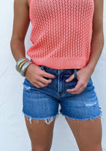 Load image into Gallery viewer, Blakeley River Rawhem Denim Shorts