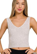 Load image into Gallery viewer, Seamless Washed Tank Top- Spring Mix