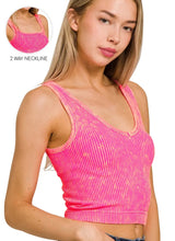 Load image into Gallery viewer, Seamless Washed Tank Top- Spring Mix