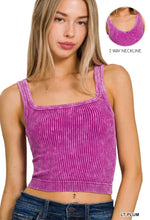 Load image into Gallery viewer, Seamless Washed Tank Top- Spring Mix