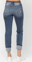 Load image into Gallery viewer, Judy Blue Mid Rise Cuffed Boyfriend Jeans