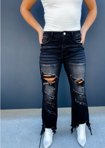 Blakeley Urban Distressed Denim- Black