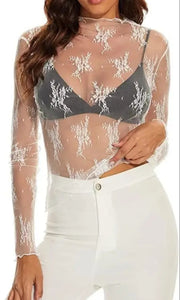 Lace Top- White