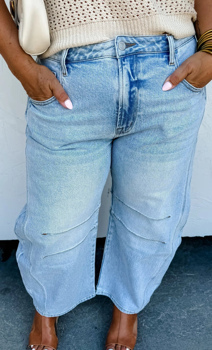 Blakeley Bex Light Wash Barrel Jeans