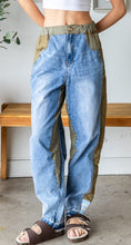 Load image into Gallery viewer, Oli &amp; Hali Washed Love Me More Quilted Jeans