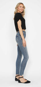 Judy Blue Tummy Control Raw Hem Skinny