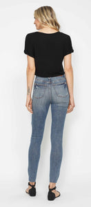 Judy Blue Tummy Control Raw Hem Skinny