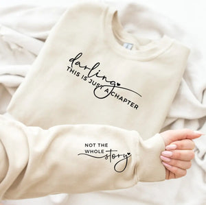 The Whole Story Pullover Sweatshirt- Sand