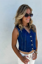 Load image into Gallery viewer, Blakeley Austin Denim Vest