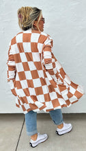 Load image into Gallery viewer, Checkmate Lola Cardigan- Brown Checks