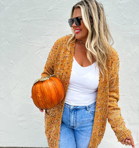 Miley Dot Cardigan- Fall Colors