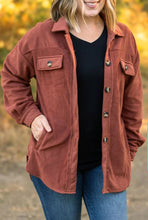 Load image into Gallery viewer, Jordan Fleece Shacket- Chestnut